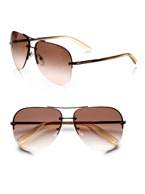 prada rimless aviator sunglasses.